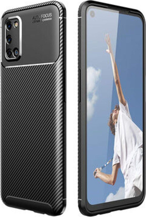 Oppo A52 Gofret Desenli Ultra Koruma Sağlayan Negro Silikon Kılıf