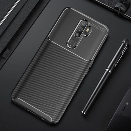 Oppo A9 2020 Gofret Desenli Ultra Koruma Sağlayan Negro Silikon Kılıf
