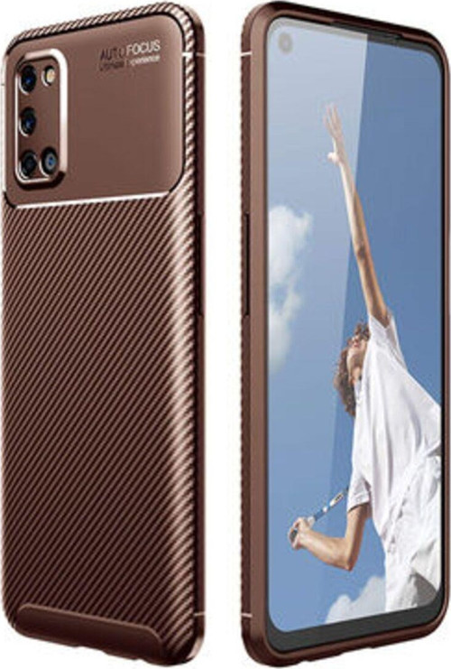 Oppo A92 Gofret Desenli Ultra Koruma Sağlayan Negro Silikon Kılıf