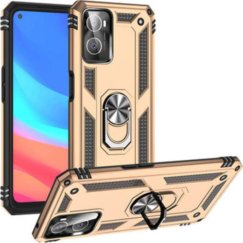 Oppo A96 4G Çift Katmanlı Ve Yüzüklü Tam Koruma Vega Premium Kılıf