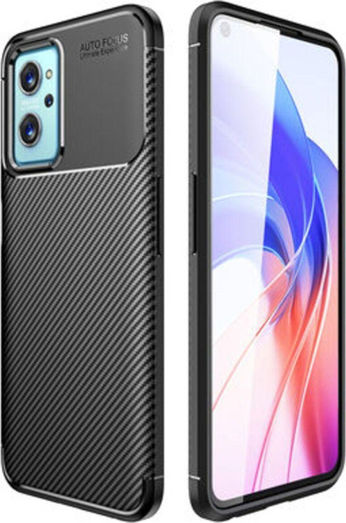 Oppo A76 Gofret Desenli Ultra Koruma Sağlayan Negro Silikon Kılıf