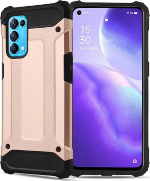 Oppo Reno 5 5G Tam Koruma Sağlayan Çift Katmanlı Crash Premium Sert Silikon Kılıf