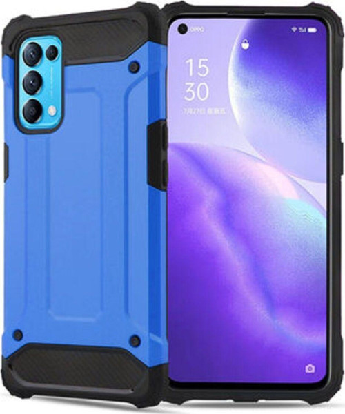 Oppo Reno 5 5G Tam Koruma Sağlayan Çift Katmanlı Crash Premium Sert Silikon Kılıf