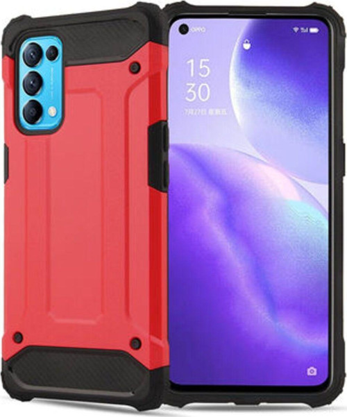 Oppo Reno 5 5G Tam Koruma Sağlayan Çift Katmanlı Crash Premium Sert Silikon Kılıf