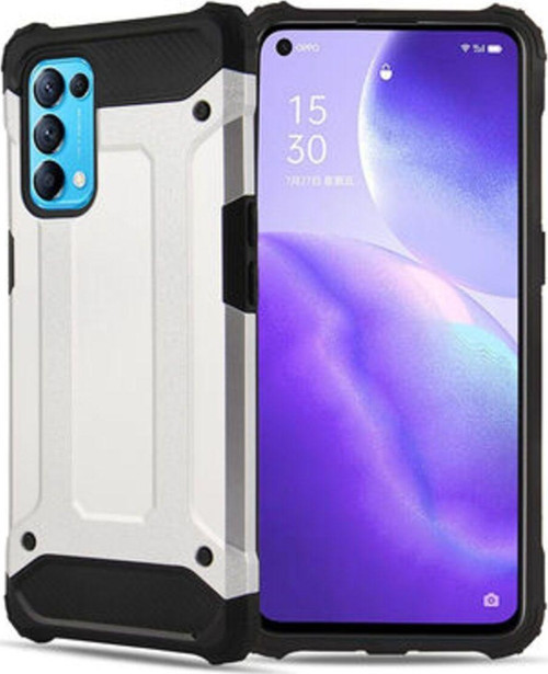 Oppo Reno 5 5G Tam Koruma Sağlayan Çift Katmanlı Crash Premium Sert Silikon Kılıf