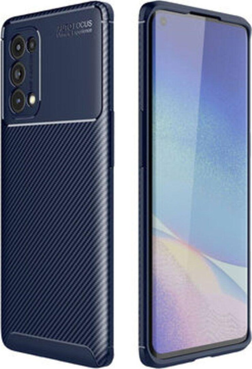 Oppo Reno 5 5G Gofret Desenli Ultra Koruma Sağlayan Negro Silikon Kılıf