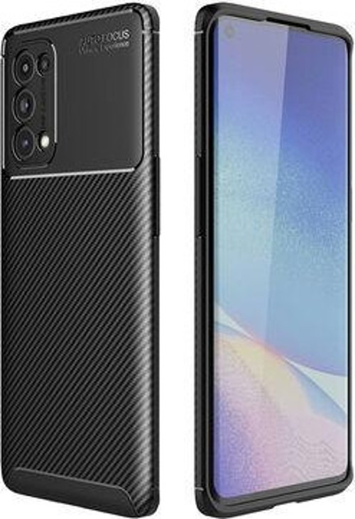Oppo Reno 5 5G Gofret Desenli Ultra Koruma Sağlayan Negro Silikon Kılıf