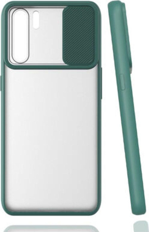 Oppo Reno 3 Kamera Koruma Sürgülü Şık Pena Silikon Kılıf