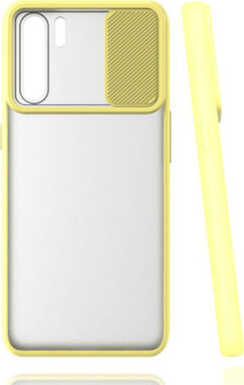 Oppo Reno 3 Kamera Koruma Sürgülü Şık Pena Silikon Kılıf