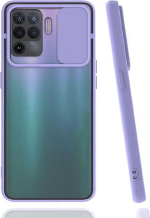 Oppo Reno 5 Lite Kamera Koruma Sürgülü Şık Pena Silikon Kılıf