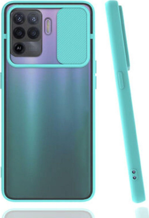 Oppo Reno 5 Lite Kamera Koruma Sürgülü Şık Pena Silikon Kılıf
