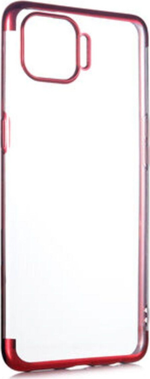 Oppo Reno 4 Lite Kenarları Renkli Arkası Şeffaf Bosses Premium Silikon Kılıf