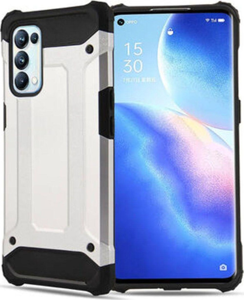 Oppo Reno 5 Pro 5G Tam Koruma Sağlayan Çift Katmanlı Crash Premium Sert Silikon Kılıf