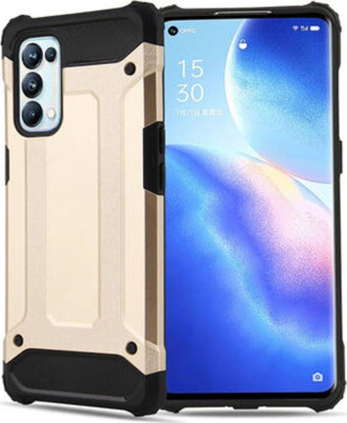 Oppo Reno 5 Pro 5G Tam Koruma Sağlayan Çift Katmanlı Crash Premium Sert Silikon Kılıf