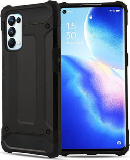 Oppo Reno 5 Pro 5G Tam Koruma Sağlayan Çift Katmanlı Crash Premium Sert Silikon Kılıf
