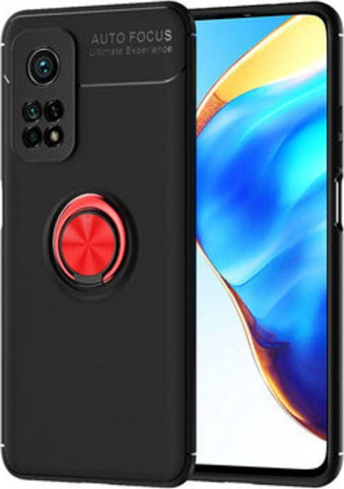 Xiaomi Mi 10T Pro 5G Ultra Koruma Sağlayan Stant Özellikli Yüzüklü Ravel Silikon Kılıf