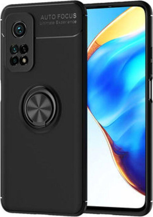 Xiaomi Mi 10T Pro 5G Ultra Koruma Sağlayan Stant Özellikli Yüzüklü Ravel Silikon Kılıf