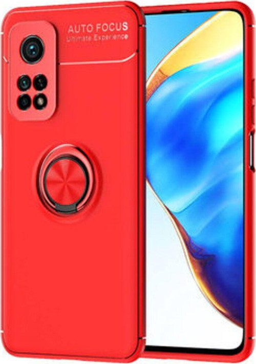 Xiaomi Mi 10T Pro 5G Ultra Koruma Sağlayan Stant Özellikli Yüzüklü Ravel Silikon Kılıf