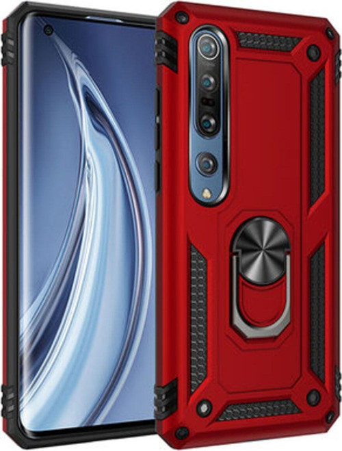 Xiaomi Mi 10 Çift Katmanlı Ve Yüzüklü Tam Koruma Vega Premium Kılıf
