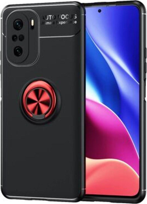 Xiaomi Mi 11İ Ultra Koruma Sağlayan Stant Özellikli Yüzüklü Ravel Silikon Kılıf