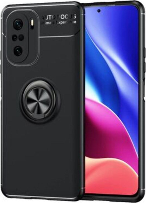 Xiaomi Mi 11İ Ultra Koruma Sağlayan Stant Özellikli Yüzüklü Ravel Silikon Kılıf