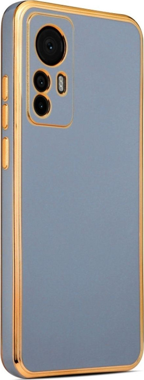 Xiaomi Mi 12T Parlak Yapılı Ve Kenarları Altın Görünümlü Şık Bark Premium Silikon Kılıf