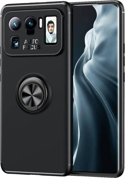 Xiaomi Mi 11 Ultra Ultra Koruma Sağlayan Stant Özellikli Yüzüklü Ravel Silikon Kılıf