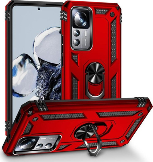 Xiaomi Mi 12T Çift Katmanlı Ve Yüzüklü Tam Koruma Vega Premium Kılıf
