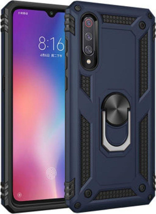 Xiaomi Mi 9 Çift Katmanlı Ve Yüzüklü Tam Koruma Vega Premium Kılıf