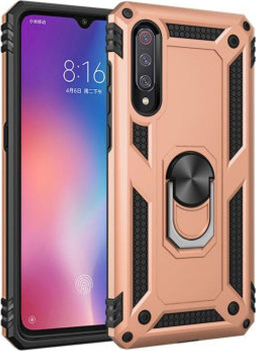 Xiaomi Mi 9 Çift Katmanlı Ve Yüzüklü Tam Koruma Vega Premium Kılıf