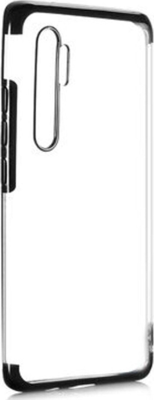 Xiaomi Mi Note 10 Lite Kenarları Renkli Arkası Şeffaf Bosses Premium Silikon Kılıf