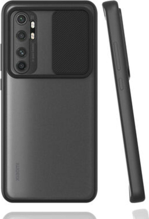 Xiaomi Mi Note 10 Lite Kamera Koruma Sürgülü Şık Pena Silikon Kılıf