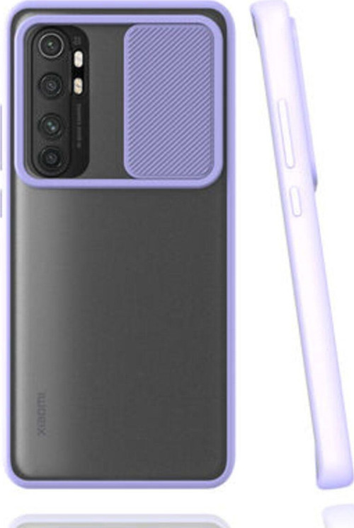 Xiaomi Mi Note 10 Lite Kamera Koruma Sürgülü Şık Pena Silikon Kılıf