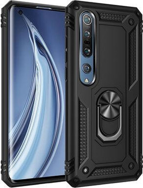 Xiaomi Mi Note 10 Lite Çift Katmanlı Ve Yüzüklü Tam Koruma Vega Premium Kılıf