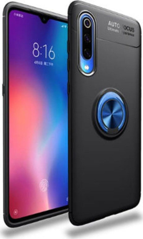 Xiaomi Mi 9 Ultra Koruma Sağlayan Stant Özellikli Yüzüklü Ravel Silikon Kılıf
