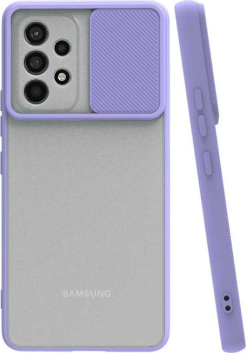 Samsung Galaxy A53 5G Kamera Koruma Sürgülü Lore Premium Şık Silikon Kılıf