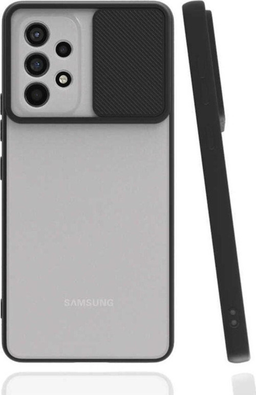 Samsung Galaxy A53 5G Kamera Koruma Sürgülü Palm Premium Şık Silikon Kılıf
