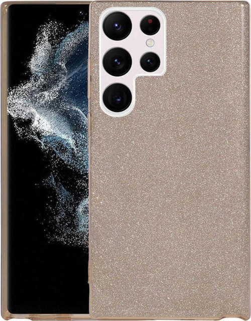 Samsung Galaxy S22 Ultra Simli Şık Sert Shining Premium Silikon Kılıf