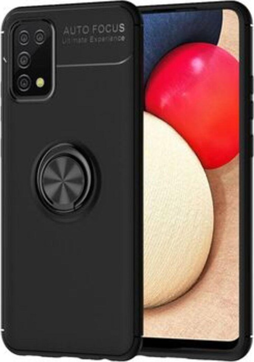 Samsung Galaxy A02S Ultra Koruma Sağlayan Stant Özellikli Yüzüklü Ravel Silikon Kılıf