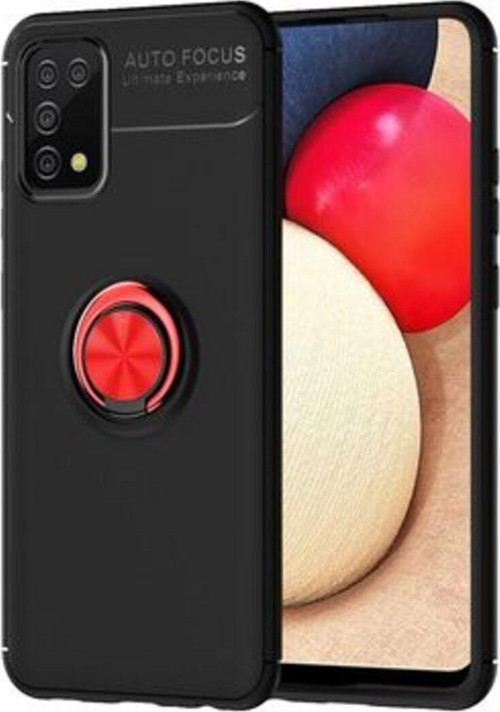 Samsung Galaxy A02S Ultra Koruma Sağlayan Stant Özellikli Yüzüklü Ravel Silikon Kılıf