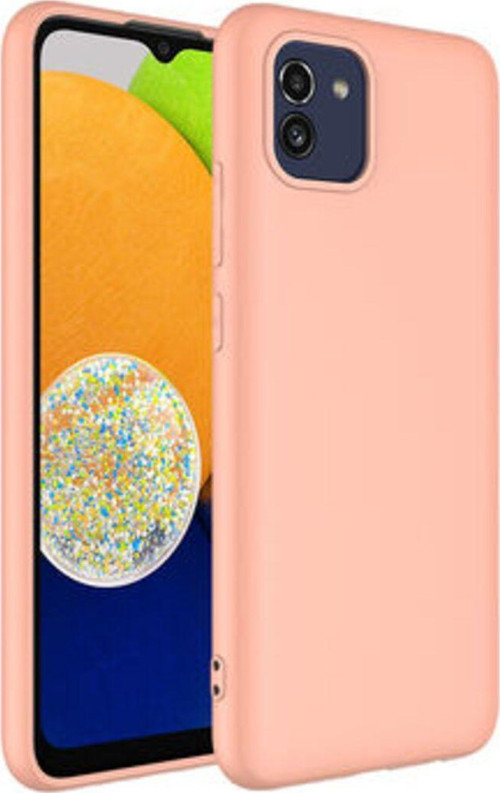 Samsung Galaxy A03 İçi Kadife Dolgulu Şık Candy Lansman Silikon Kılıf