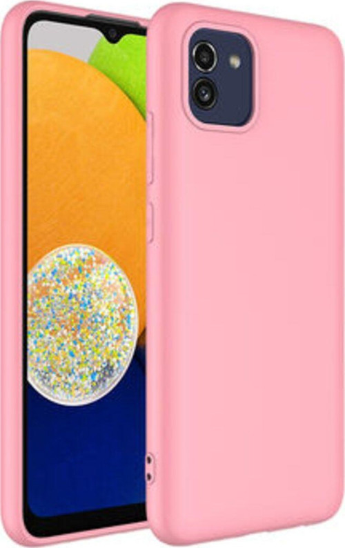 Samsung Galaxy A03 İçi Kadife Dolgulu Şık Candy Lansman Silikon Kılıf