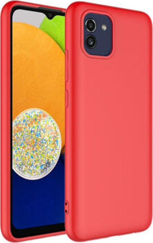 Samsung Galaxy A03 İçi Kadife Dolgulu Şık Candy Lansman Silikon Kılıf