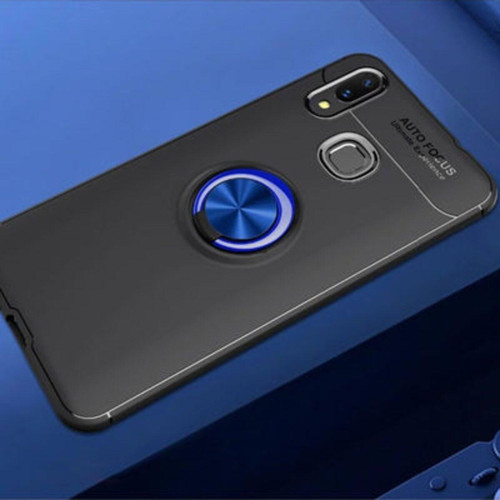 Samsung Galaxy A10S Ultra Koruma Sağlayan Stant Özellikli Yüzüklü Ravel Silikon Kılıf