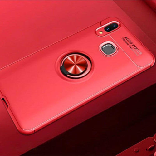 Samsung Galaxy A10S Ultra Koruma Sağlayan Stant Özellikli Yüzüklü Ravel Silikon Kılıf