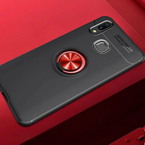 Samsung Galaxy A10S Ultra Koruma Sağlayan Stant Özellikli Yüzüklü Ravel Silikon Kılıf