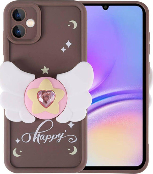 Samsung Galaxy A05 Kılıf Kamera Korumalı Kelebek Figürlü Kapya Kapak