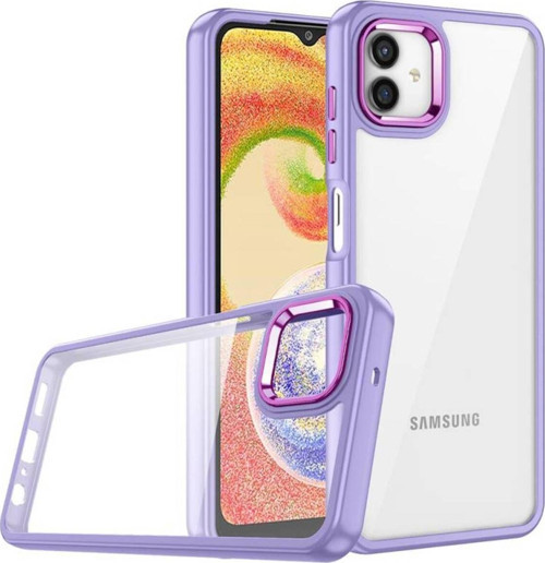 Samsung Galaxy A04 Şık Görünümlü Ve Arkası Şeffaf Flora Premium Kılıf