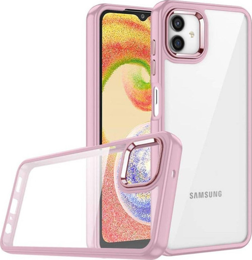 Samsung Galaxy A04 Şık Görünümlü Ve Arkası Şeffaf Flora Premium Kılıf