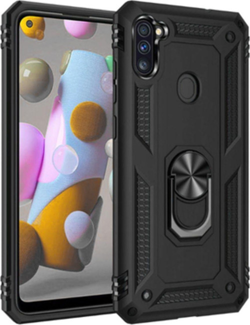 Samsung Galaxy A11 Çift Katmanlı Ve Yüzüklü Tam Koruma Vega Premium Kılıf